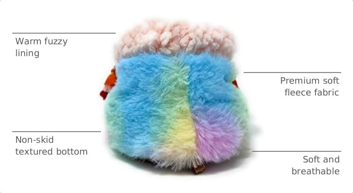 Image of ooohyeah Women's Funny Fuzzy Animal Slippers, Cute Cozy Non-Slip House Slippers for Women, Manatee Splash