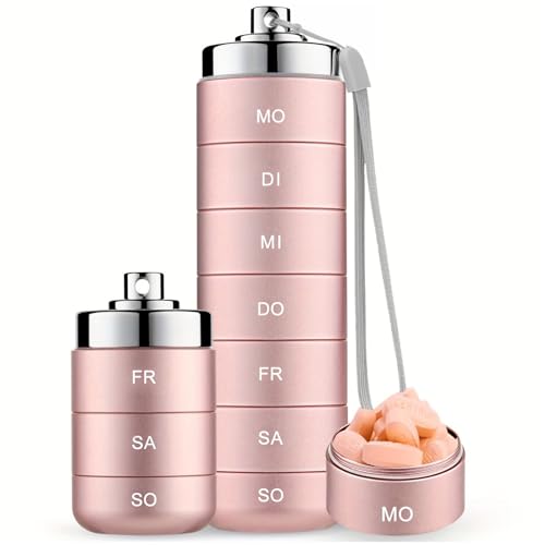 Boîte à pilules en métal empilable et étanche avec verrouillage sécurisé en aluminium