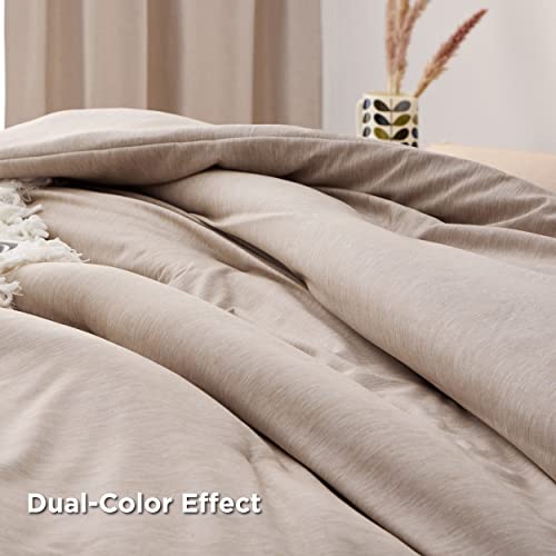 Bedsure Queen Comforter Set Kids - Warm Taupe Queen Size Comforter, Soft Bedding For All Seasons, Cationic Dyed Bedding Set, 3 Pieces, 1 Comforter (90"X90") And 2 Pillow Shams (20"X26"+2") #TOP2