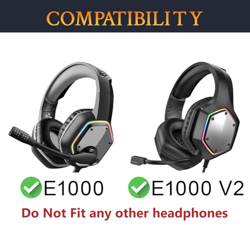 SOULWIT Cooling Gel Earpads Replacement para EKSA E1000/E1000 V2 USB Gaming Headset, almohadillas de gel refrescante con tela Ice Silk y espuma de alta densidad - Negro miniatura 2