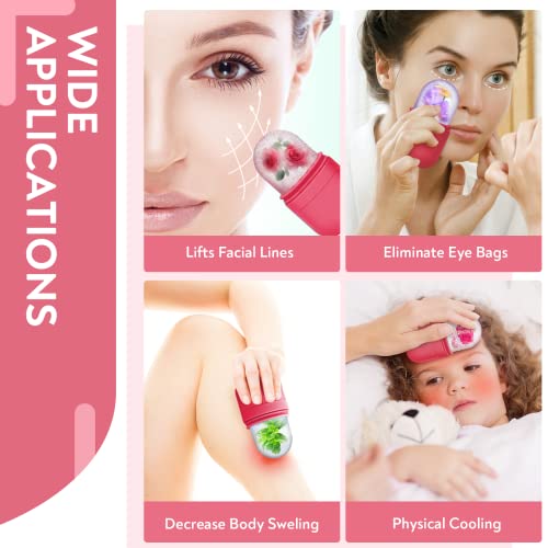 Auruza Ice Face Roller And Gua Sha Set, Ice Roller For Face & Eye Puffiness Relief Beauty Facial Rollers Mold Icing Massage Skin Care Tools For Brighten Lubricate Shrink Pores Remove Fine Lines #TOP4