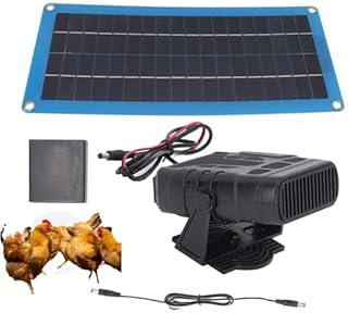 Chauffage &Agrave; Panneau Solaire, Kit De Chauffage De Serre Avec Panneau Solaire 30 W, Chauffagede Volaille D