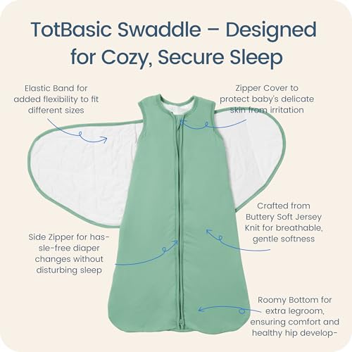 Image of Newborns Swaddle Sleep Sack 0-3 Months, 1.0 TOG Baby Blanket for Newborns, Soft Sleeping Bag for Infants