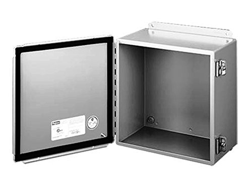 Hoffman A1210Ch J Box, Nema 12, Hinged Cover, Steel, 12.00" X 10.00" X 5.00", Gray #TOP26