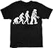 The Big Bang Theory Robot Evolution Black T-shirt Tee (Medium)