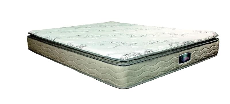 King Size Pocket Spring Mattress | 78 x 70 x 11 Inch Orthopedic Memory Foam Hybrid Mattress with Soft Knitted Fabric-image-49