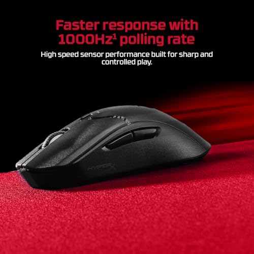 Image of HyperX Pulsefire Haste 2 Core Dual Wireless RGB Gaming Mouse, Up to 12K DPI, HyperX Custom Core Sensor, 70g Lightweight, 100 Hr Battery Life, 1K Hz Polling Rate, 24 Months Warranty - Black [8R2E6AA]