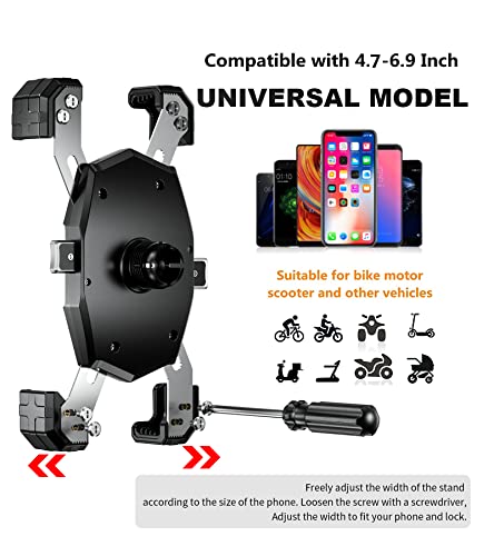 Kewig Supporto per telefono da moto, supporto per