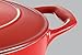 Tramontina Bestow Enameled Cast Iron Oval Dutch Oven Pot with Lid, Large 7-quart, Red