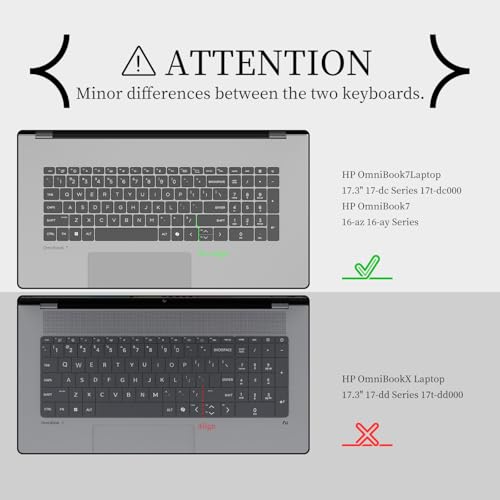 Protector de teclado para HP OmniBook 7 16 y 17 pulgadas miniatura 2