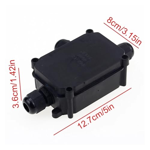 Caja de conexiones estanca IP66 de 3 vías para cableado eléctrico exterior de 450V 6