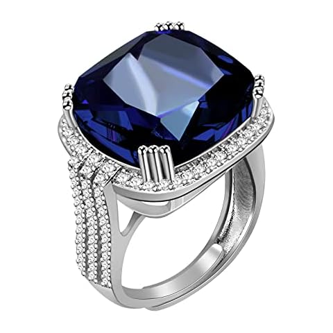 Uloveido Orange Square Cocktail Ring Cover