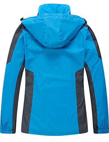 Diamond Candy Waterproof Rain Jacket Women Lightweight Outdoor Raincoat Hooded for Hiking skiing