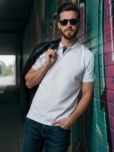 Image of XENOVAURBAN Dry Fit Polo t Shirt for Man | Regular Fit | Quick Dry Mars Fabric Polo T-Shirt with Collar for Men