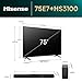 Hisense Bundle of 75E7NQ 189 cm (75 Zoll) Fernseher, 4K UHD, QLED, HDR10, HDR10+ decoding, HLG, Dolby Vision Atmos, 60Hz Panel, Smooth Motion, Bluetooth, Alexa Built HS3100