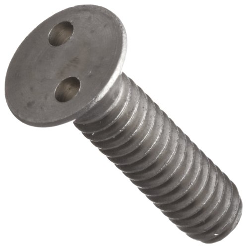 Small Parts FSCTPSF-0632-08-C Stainless Steel Machine Screw, Plain Finish, Flat Head, Drilled Spanner Drive, 1/2