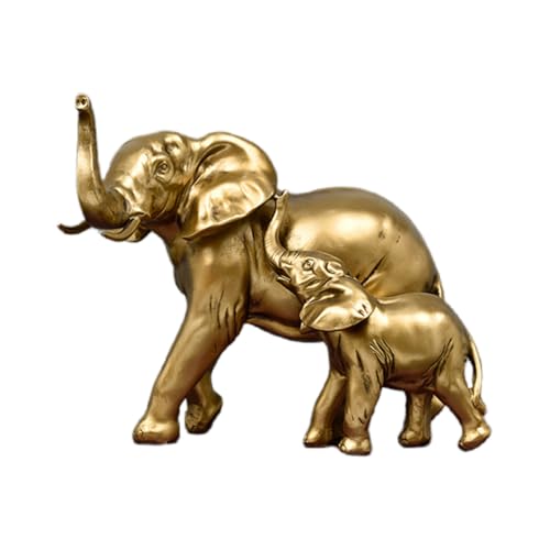 YOYUMI Estatua Hogar Moderno Sala De Estar Mueble De TV Adornos De Elefante Decoraciones De Escritorio De Oficina Artesanías De Resina De Lujo Ligeras Y Creativas Trompeta De Elefante para Madre E H