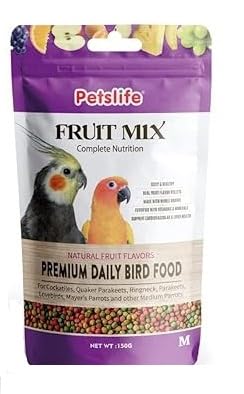 P_E_T_S_L_I_F_E FruitMix - Medium Birds Food - | 150gm |