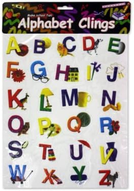 Kole Imports Alphabet Window Clings (CC438)