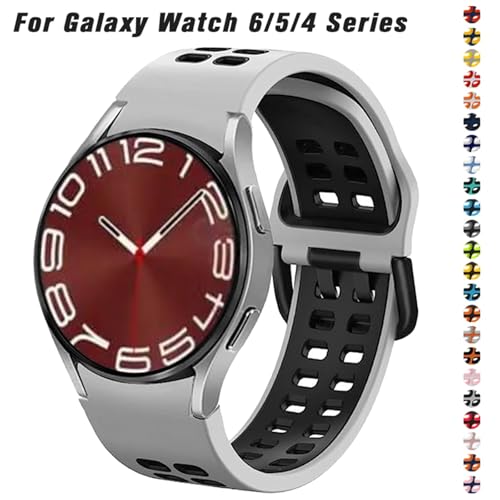Banda de silicona para Samsung Watch 6 5 4 y Galaxy Watch 5 Pro pulsera deportiva 2