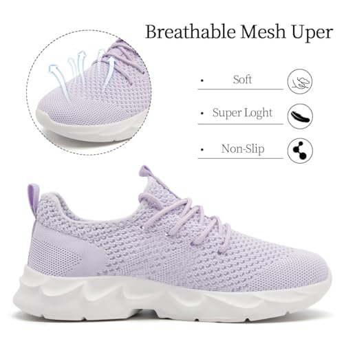Image of Womens Walking Shoes Slip on Running Tennis Sneakers Non Slip Workout Athletic Gym Sports Breathable Mesh Lightweight Comfortable Fashion Casual Soft Sole