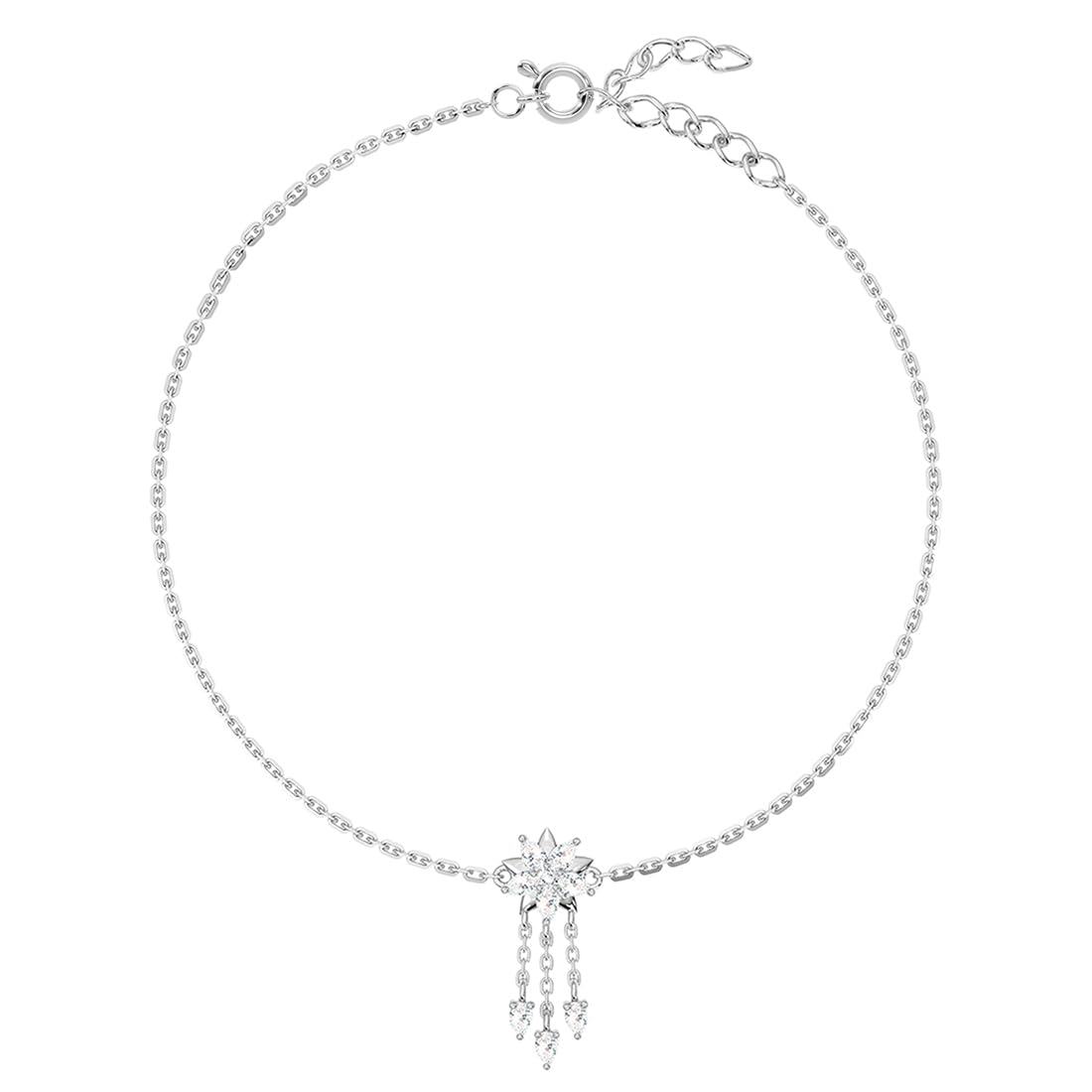 clara 925 Sterling Silver Warisha Anklet Payal (Single) | Adjustable Chain | Gift for Women and Girls-picture-19
