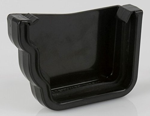 Style ProStyle Pro Brett Martin 106mm Prostyle (Ogee) Gutter Left Hand External Stopend BR087LB Black