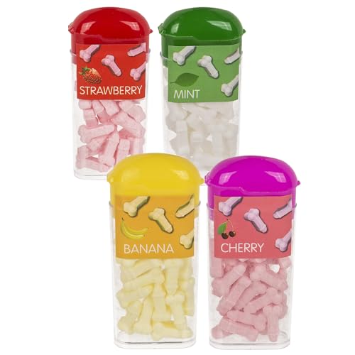 Bonbons kikibons - Pastilles coquines - Friandises humoristiques pour anniversaire, enterrement de vie, soirée - Parfum au choix banane, menthe, cerise ou...