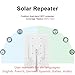 Outdoor Dual Band WiFi Signal Extender/Amplifier, Suitable for 2.4GHz routers, WiFi repeaters, 300Mbps, Coverage Radius up to 490 feet/150m, 15W/5V Solar Panel, IP65 Waterproof, 20000mAh Battery