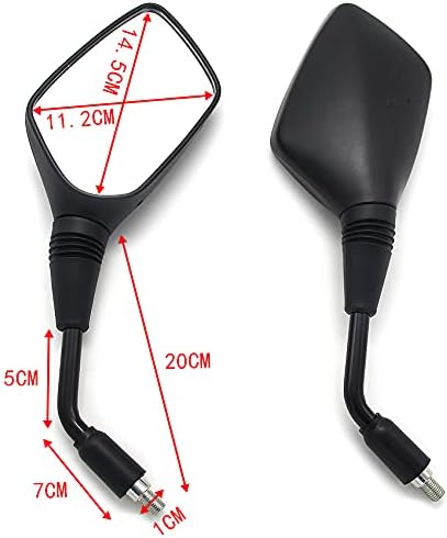 Rear View Mirror, Motorcycle Mirrors is Fit 56500-48H10 56600-48H10, for Suzuki GW250 Inazuma for Suzuki DL250 V-Strom 2006-2018, for Suzuki DL650 V-Strom for Suzuki GSR400/ GSR600