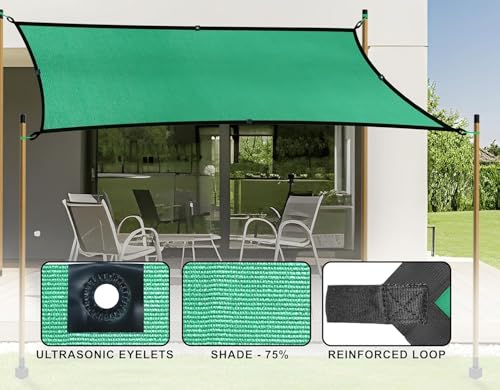 Image of Shalimar Multipurpose Shade Net /Green Net - 75% Sunblock (10 ft x 05 ft) | UV Stabilized & Heavy Duty | Ideal for Terrace, Lawn, Balcony & Greenhouse - Green Color