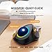 ProtoArc Wireless Bluetooth Trackball Mouse, EM03 Ergonomic RGB Rollerball Mouse Rechargeable Computer Laptop Mouse, 3 Device Connection&Index Finger Control for iPad, Mac, Windows-Blue