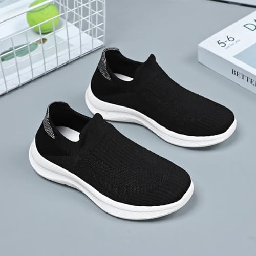 Pull-on Lazy Shoes Women Sock Sneakers Casual Flat Walking Jogging Yoga Lightweight Mesh Comfy Versatile2