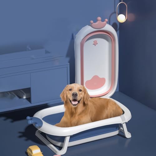 Baignoire portable pour chiens et chats compacte avec bouchon de vidange - 7