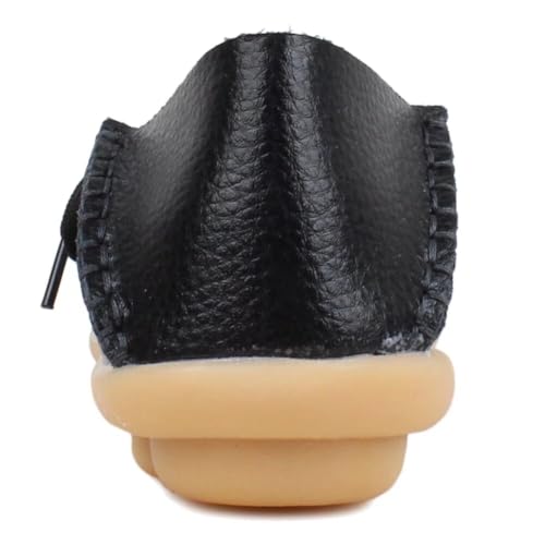 Image of Women's Leather Slipper Loafers Flat Shoes Slip-Ons