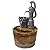Design Toscano SS11155 Water Fountain - Cistern Well Pump Wood Barrel Garden Decor Fountain - Outdoor Water Feature,full color