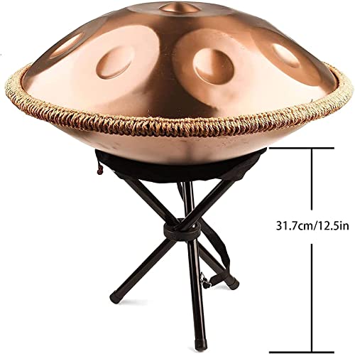 Set de Tambor Handpan Steel 9 Notas G Menor 18 pulgadas Dorado miniatura 5