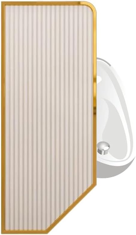 Glass Room Divider Office Partition Tempered Glass Panels Table Dividers Panels Partitions，Privacy Urinal Partition, Glass Toilet Screen, Frosted Glass Panel, Stainless Steel Frame, Bathroom