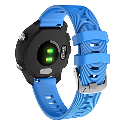 Strap for Garmin Forerunner 245/645 Music,20mm Width Starp for Garmin Vivoactive 3/Vivoactive 3 Music (Sky Blue)