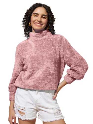 Image of THE DRY STATE Women's Fur Pull Over With High Neck