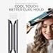 TYMO 2.0 Flat Iron Hair Straightener for Women - 1” Long Ceramic Professional 2 in 1 Straightener and Curler for Fast, Smooth Styling, Innovative Hollow Design to Boost Curls, 500M Ionic, Black