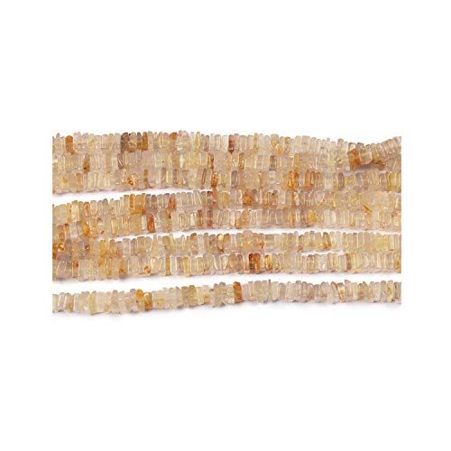 Rutile d'or naturel Heishi perles AAA de qualité pour la création de bijoux uniques de luxe