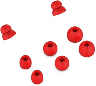 VANZACK 8pcs Earphone Case Headsets Ear Plugs Earbuds Silicone Sleeve for Earphone Silicone Cover for Earphone Red Universal Pro Silicone Case - VANZACK