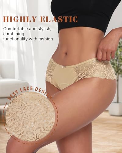Image of Period Underwear for Women, Leakproof Period Panties, Lace Menstrual Underwear Breathable & Soft