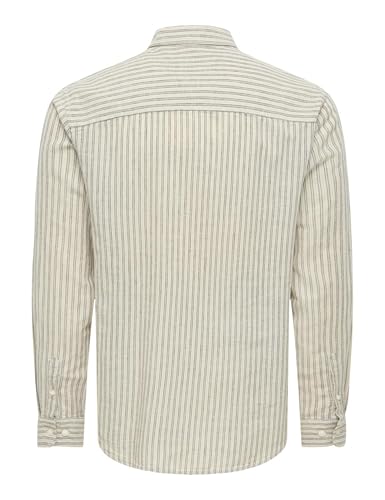 Only & Sons Onscaiden Life Ls Stripe Linen Noos – Ansicht 2