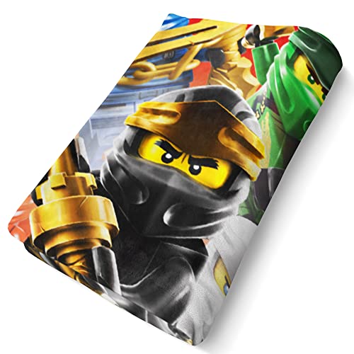 Lego Ninjago Große Decke Fighting 120 x 150 cm Cole Jay Kai Lloyd Zane NYA Misako Sensei Wu Lord Garmadon weiche Kinder Flauschdecke Kuscheldecke Wohndecke Fleecedecke Sofadecke Pass. zur Bettwäsche