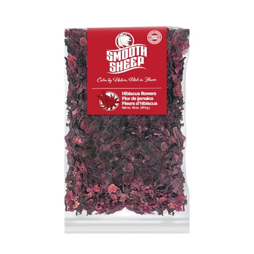 Smooth Sheep Hibiscus Flowers (1 Pound (Pack of 1))