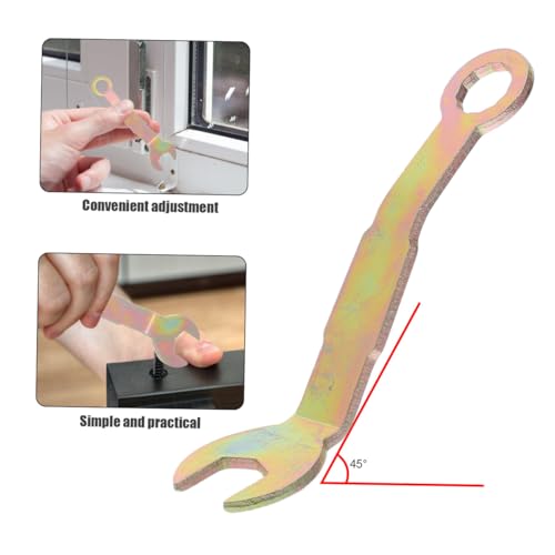 Herramienta de ajuste en ángulo para puerta corrediza de bolsillo ORFOFE 2 piezas, esencial para reparación e instalación de bisagras de puertas miniatura 3