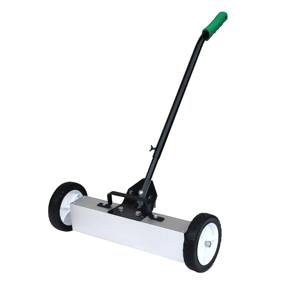 Balayeuse magnétique anti clous et vis pour sécuriser les sols de garage