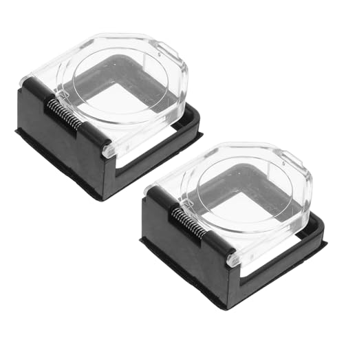 Cubierta protectora para botón de encendido PRETYZOOM, tapas impermeables transparentes, 10 piezas 5